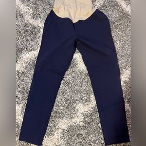 Motherhood Maternity Blue work pants with full panel